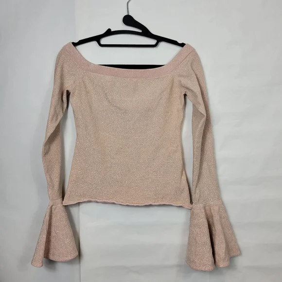 Caroline Constas off the shoulder bell sleeve blouse - Picture 2 of 6